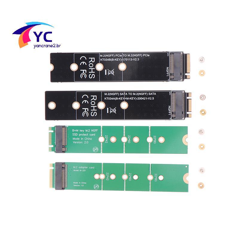 YCBR M . 2 SATA/NVME Protocolo PCI-E SSD Placa Adaptadora De Expansão B Chave/Interface Extensão Ouro Dedo Teste Protege