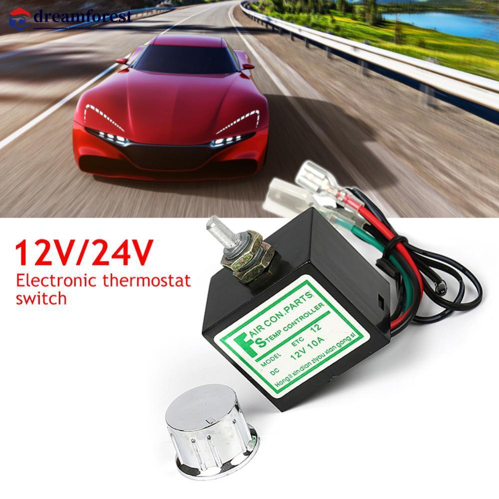 DREAMFOREST 10A 12/24V Carro Ar Condicionado Termostato Eletrônico Interruptor Controle De Temperatura Acessório Automát
