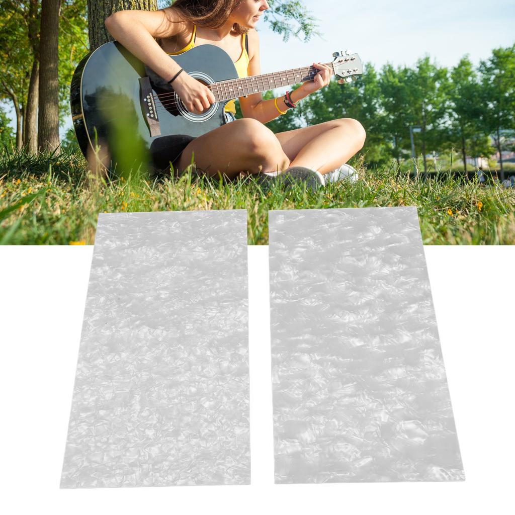 Huiop premium celulóide guitarra cabeça folheado diy projeto artesanato substituição decorativa para acústico e clássico