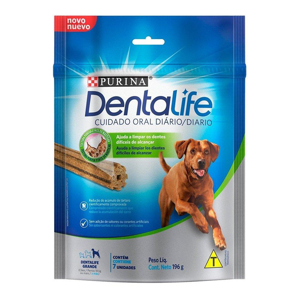 Snack Purina Dentalife para Cães de Raças Grandes 196g - Embalagem com 7 Unidades
