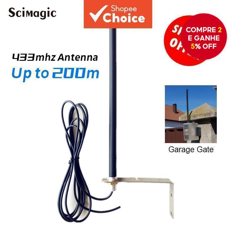 Antena De Garagem De Fio , Portão Automático , Controle Remoto , À Prova D'água , Impulsionador De Sinal De 2m , 433.92m