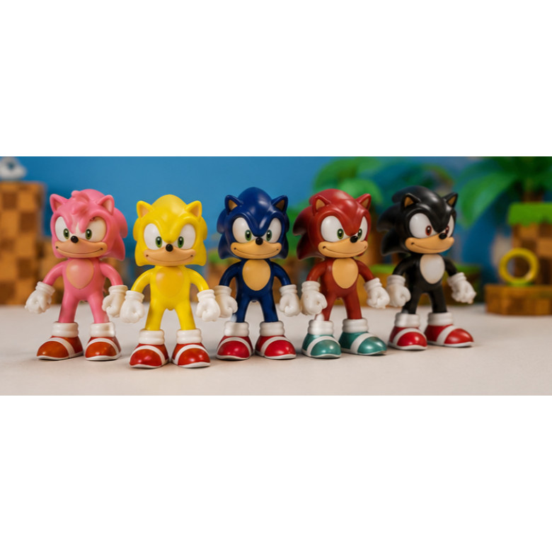 Coleção Sonic Completa | Kit com 5 Bonecos Personagens Sonic