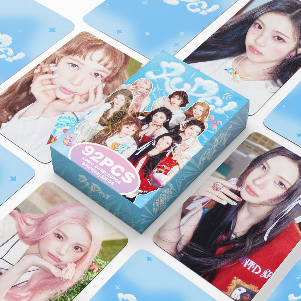 92 peças de Cartões Lomo Hearts2Hearts H2H RUDE, Álbum FOCUS, Adesivos The Chase, Photocards Pretty Please Butterflie, J