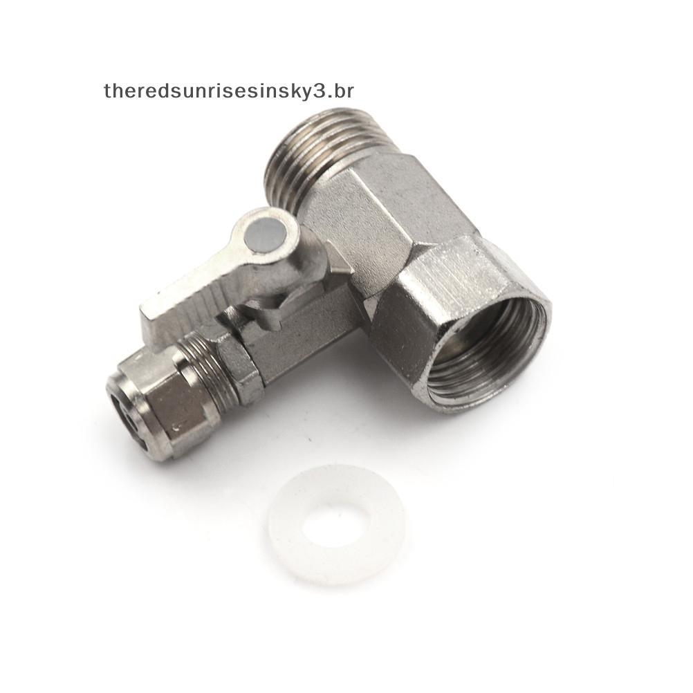 TSBR Novo Adaptador Purificador De Filtro De Água De Alimentação RO 1/2'A 3/8 Válvula De Esfera Torneira Segura .