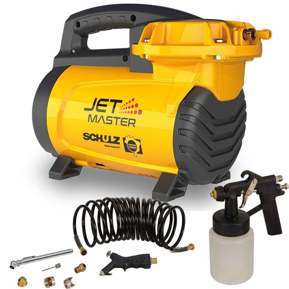 Compressor Tufão ar direto c/ 7 acessórios Jet Master Schulz