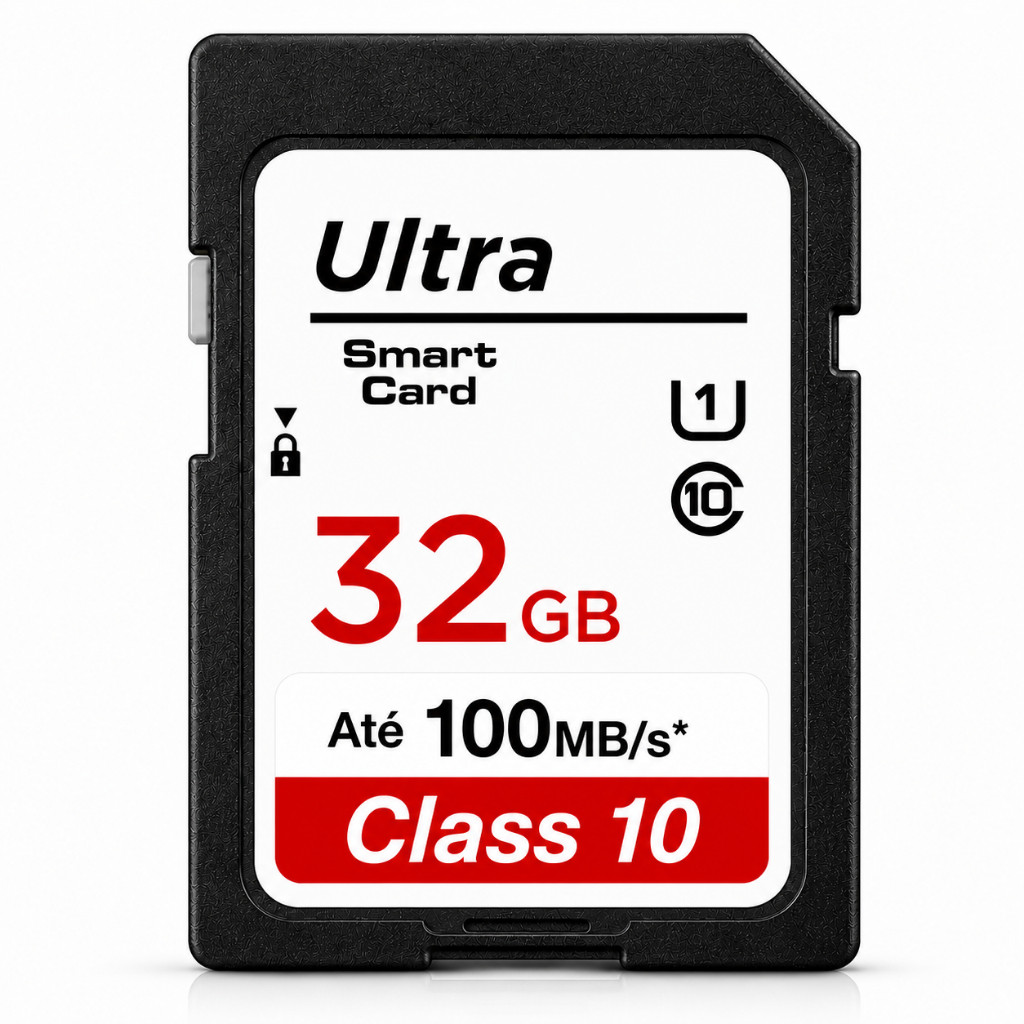 Cartão de Memória 32GB Original para Câmeras Digitais Filmadoras Full HD e DVR