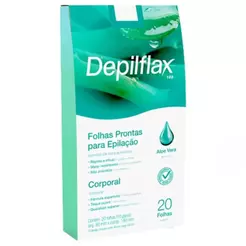 Folhas prontas cera depilação corporal 10 pares Depilflax