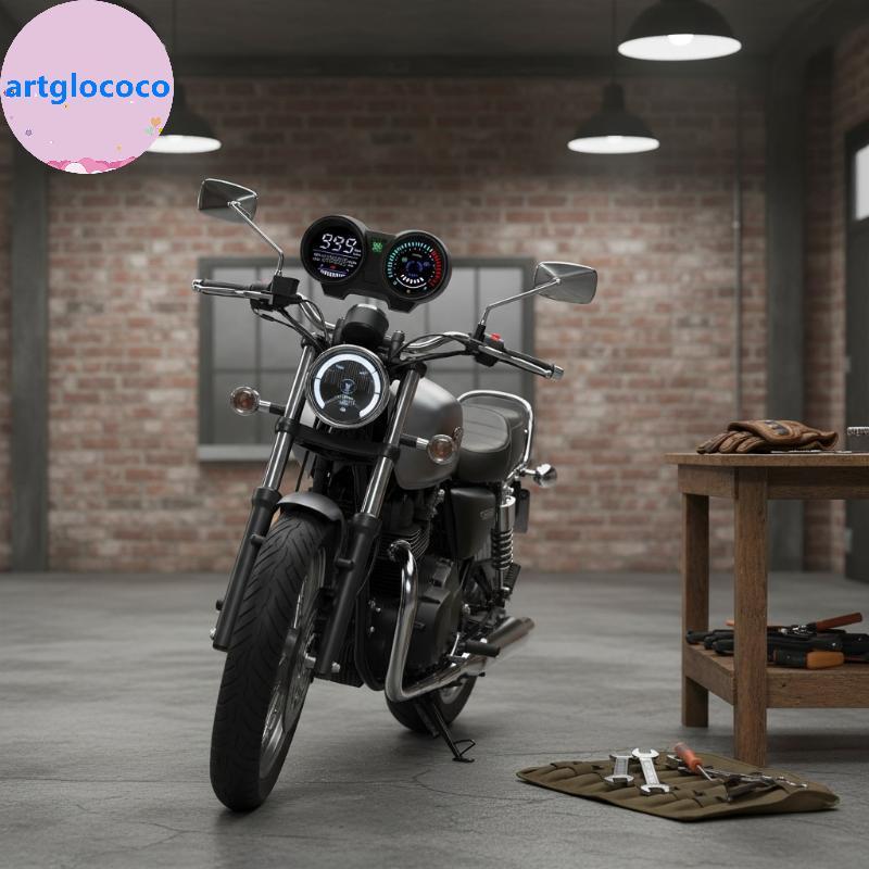 Artglococo Velocímetro De Motocicleta LED Painel Digital RPM Velocidade Nível Combustível Volt Medidor Para Brasil TITAN
