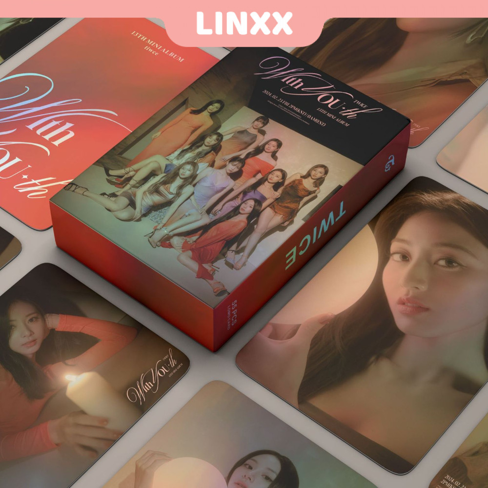 LINXX 55 Peças TWICE DIVE With You Album Lomo Card Kpop Photocard Postcard Pronto para ser entre 1 e 2 HARE Love Formula