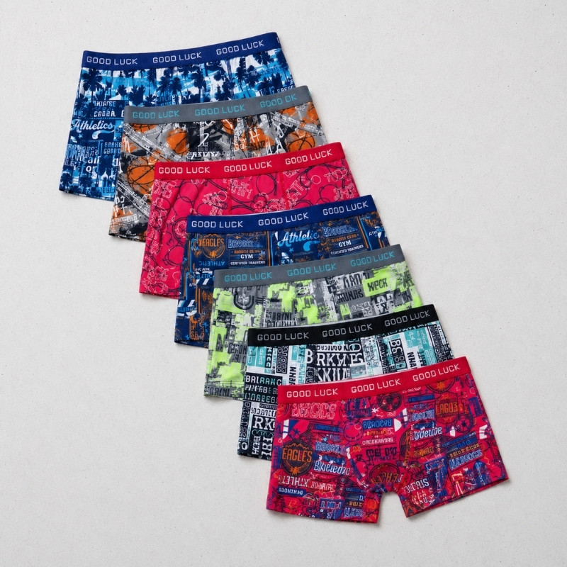 Kit Cuecas Boxr Infantil Microfibra Estampadas Cuecas Boxer Meninos Confortvel Dia a Dia