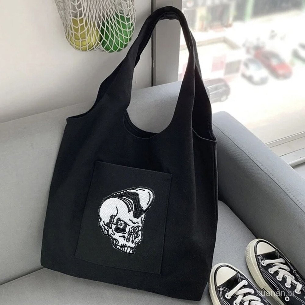 Patch de caveira para roupas, estilo soldado punk, emblema bordado adesivo para manga, patch de tecido para decoração de