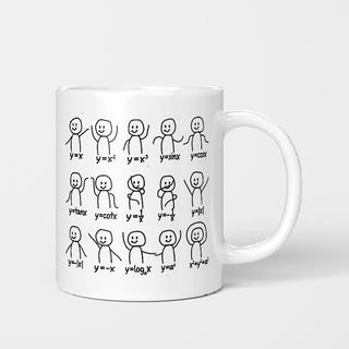 Equação matemática interessante fórmula matemática padrão copo de água copo cômico caneca de cerâmica