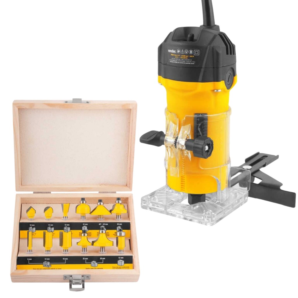 Tupia Laminadora TLV 506 110V com Jogo de 12 Fresas Vonder