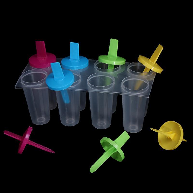 Fengjue 8 Peças Forma De Sorvete Lolly Maker Molde DIY Picolé Congelado Iogurte Moldes Ferramentas BR