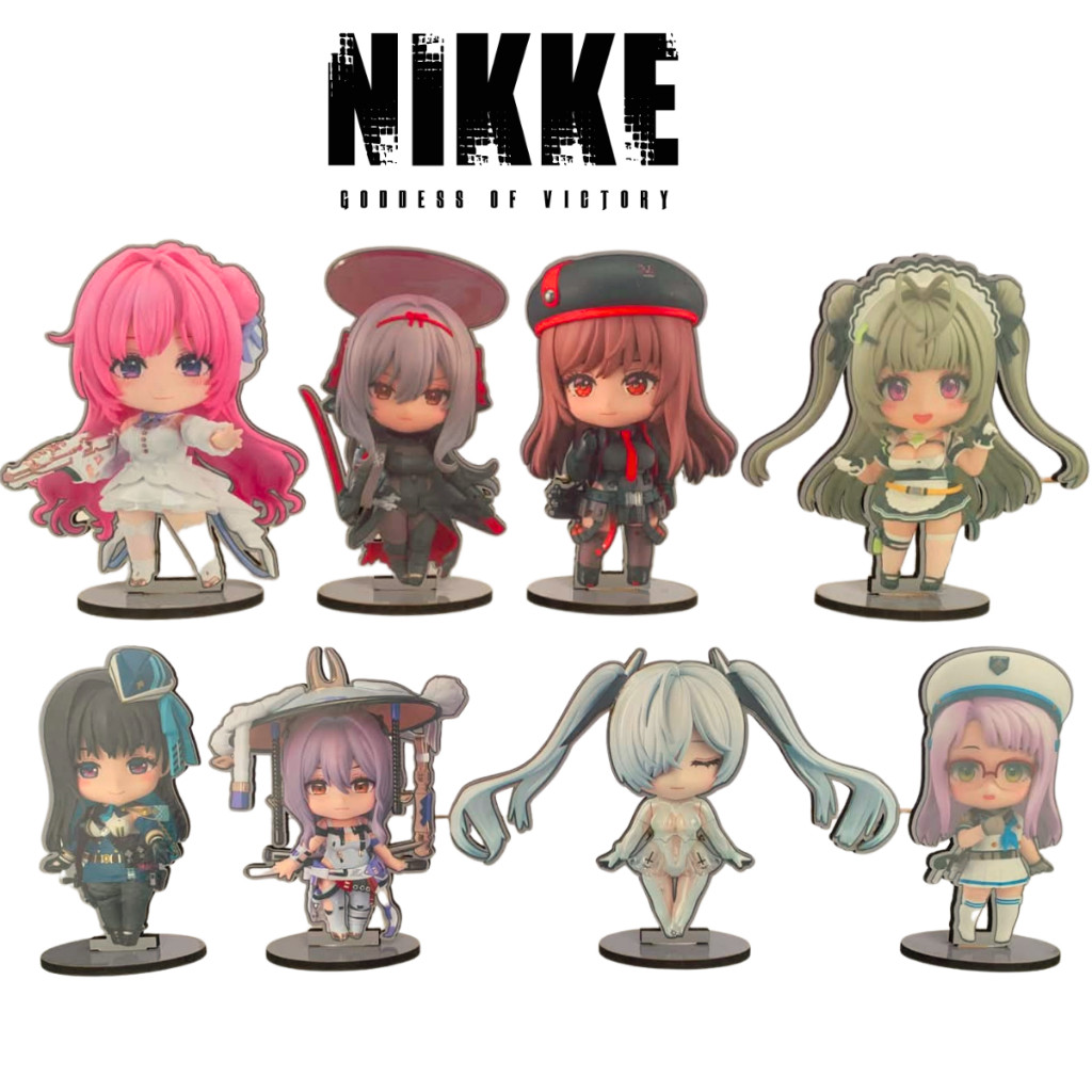 Kit Totem\Display Goddess of Victory: Nikke jogo rpg mobile decoração personagens presente decoração setup gamer