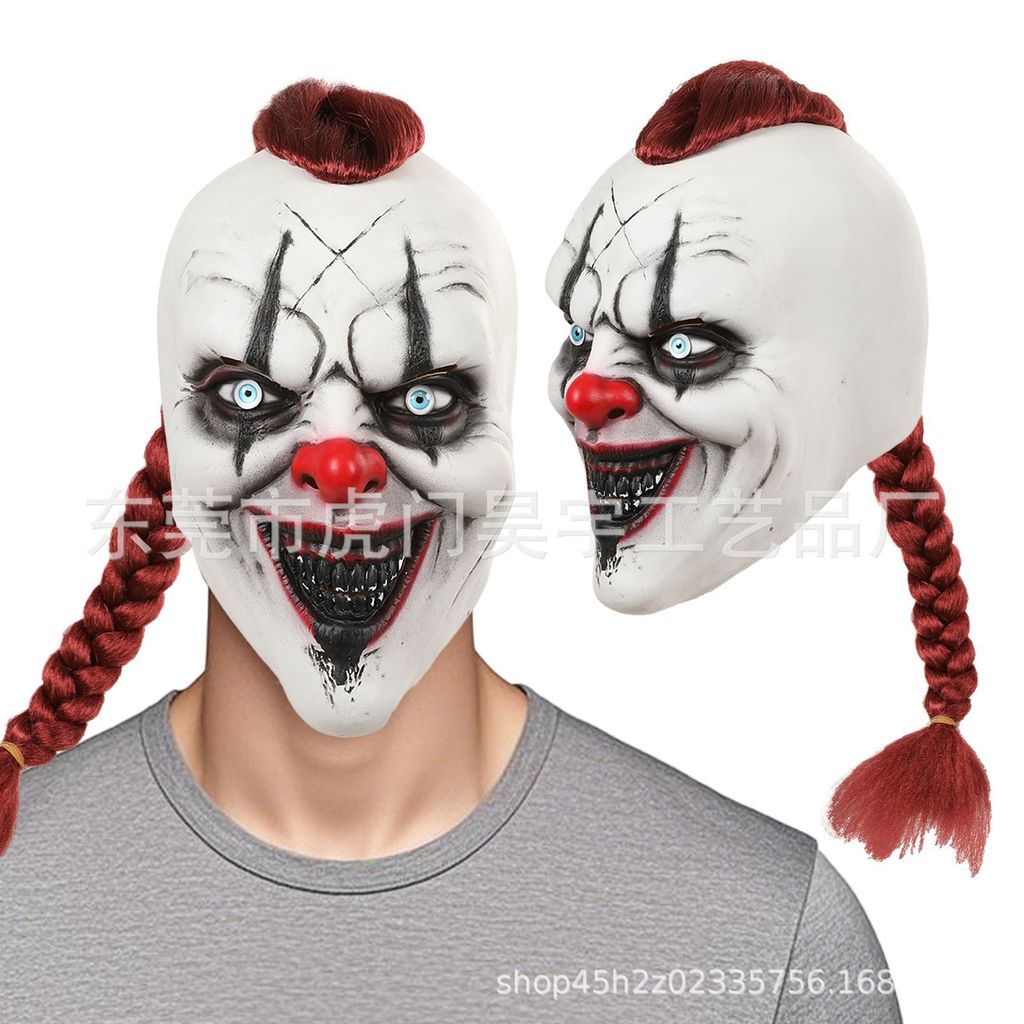 Máscara de látex de personagem do jogo Call of Duty, máscara de palhaço de terror para Halloween, acessório de cosplay d