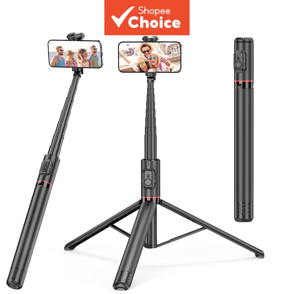 SELFIESHOW C10 bastão de selfie oculto tudo-em-um com controle remoto Bluetooth sem fio e ajuste de múltiplos ângulos,