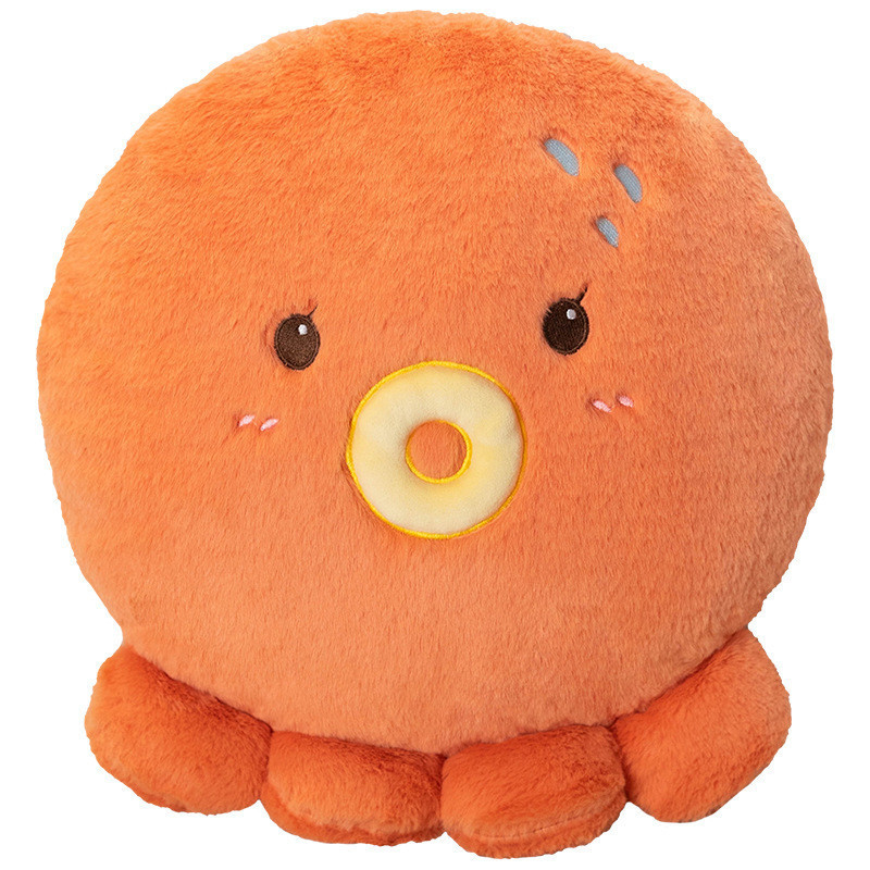 Bonito ficar bonito selo brinquedo de pelúcia vida marinha travesseiro polvo peixe-palhaço almofada de dormir boneca pre