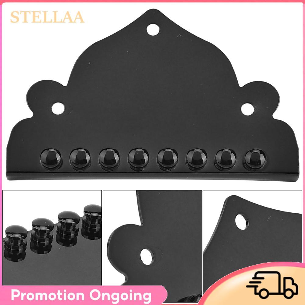 Stellaa Bnineteenteam arremate de bandolim em liga de zinco 2,8 pol x 1,7 pol. 8 cordas preto