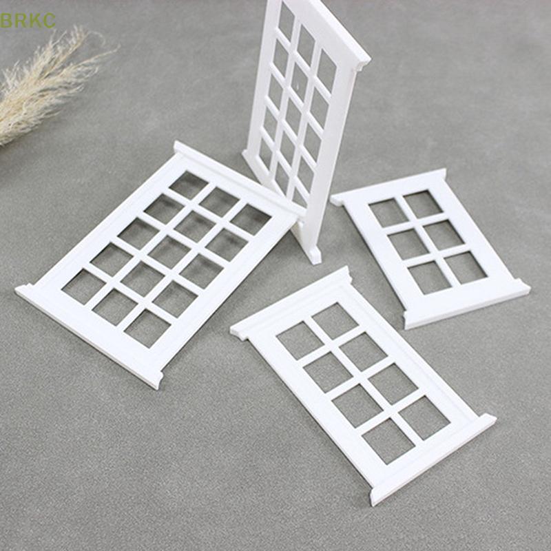 BRKC 1 Peça Casa De Boneca Em Miniatura Moldura De Janela Modelo Decoração Janelas Bonecas 1/12 Mini Móveis Brinquedo