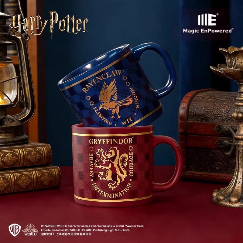 Harry Potter Warner Mercadoria Genuína Caneca Universitária Xícara de Café de Cerâmica Xícara de Água Retro Sonserina