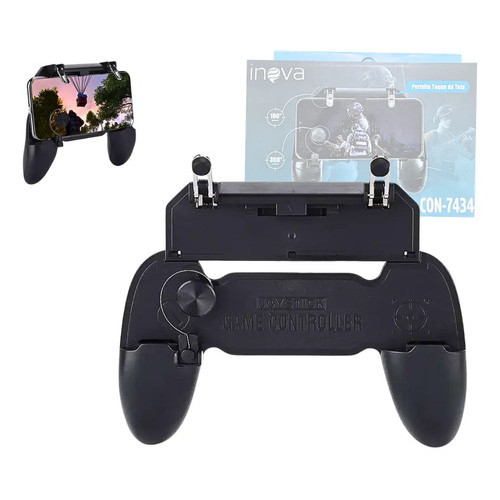 Controle Gamer Manual com Gatilhos Suporte Celular Joystick INOVA CON-7434