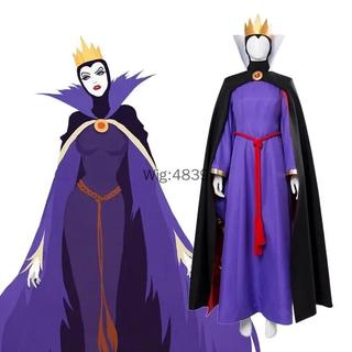 Branca De Neve Rainha Má Cosplay Traje Malvada Madrinha Vestido Roupa Adulto Halloween Carnaval Trajes Festa