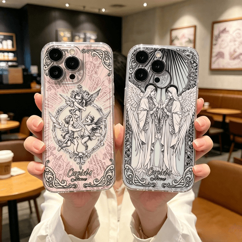 Capa Retrô Cupido Anjo Da Idade Média Para Infinix Note 60 50S Hot 60 50 Pro Plus 30 40 40i 30i Smart 8 20 GT30 TECNO SP