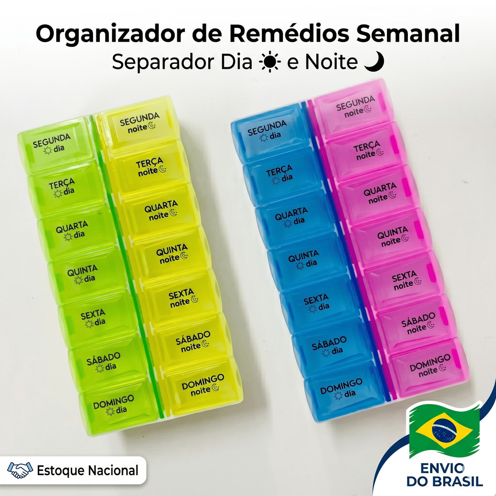 Organizador de Medicamentos 14 Dias