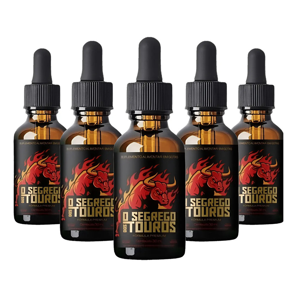 Kit 5 O Segredo Dos Touros Suplemento Alimentar 30ml Segrego O Segredo Dos Touro