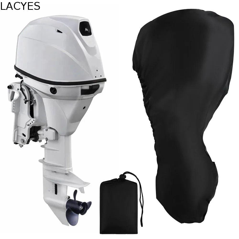 Capa Para Motor De Popa De Barco LACYES , Preta Completo À Prova De UV Protetora De Com Zíper