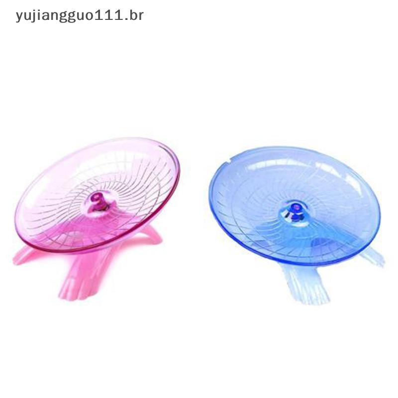 # Novo Disco De Corrida Voador Brinquedo De Roda De Exercício Para Ratos Hamsters Anões Pet 18cm .