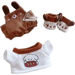 Roupas para Bonecas de Pelúcia CALEMBOU, Roupas Fofas para Animais de Pelúcia para Kimmon Mimon, Conjunto de 3 Peças de 