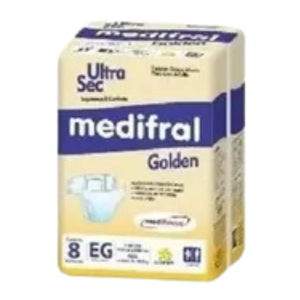 8un Fralda Geriátrica Descártavel EG - Medifral Golden