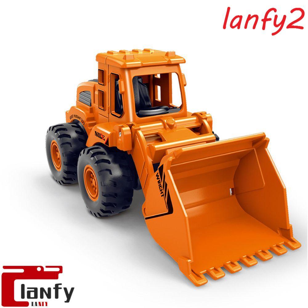LANFY Puxar Para Trás Carro Modelo De Veículos De Brinquedo Caminhão Basculante Guindaste Escavadeira Aniversário Inérci