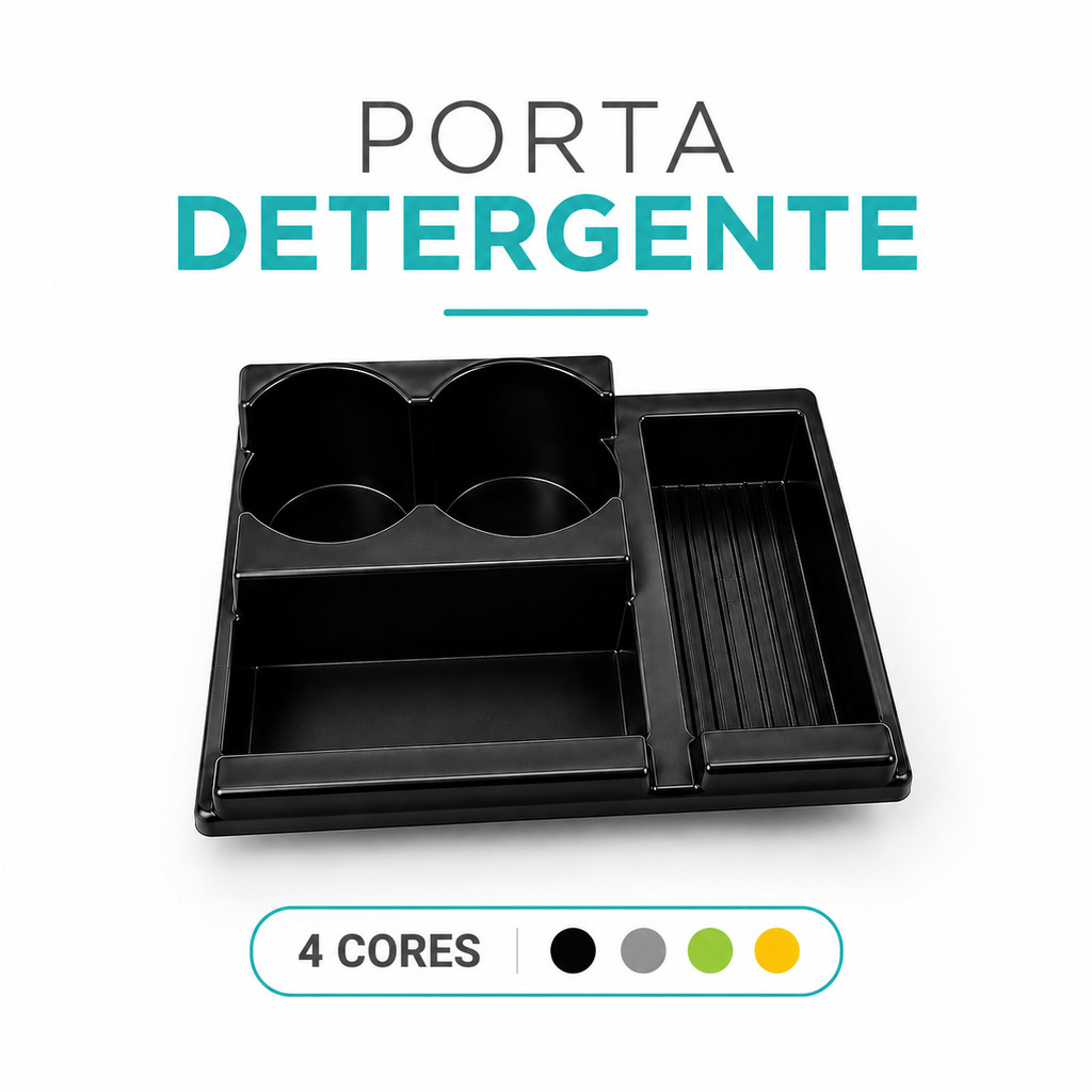 Porta Detergente com Dispenser Porta Esponja Bucha Organizador de Pia Cozinha Compacto Multiuso