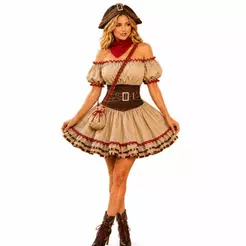 Vestido Maria Bonita de Luxo com Chapéu Roupa Cangaceira Luxo pra Festa Junina Com Bolsa