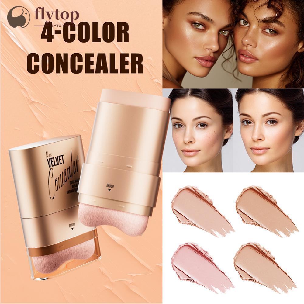 FLYTOP 2-Em-1 Corretivo Fundação Vara Cobre Olheiras À Prova Dwaterproof Água Resistente Ao Suor Maquiagem Facial Borrac