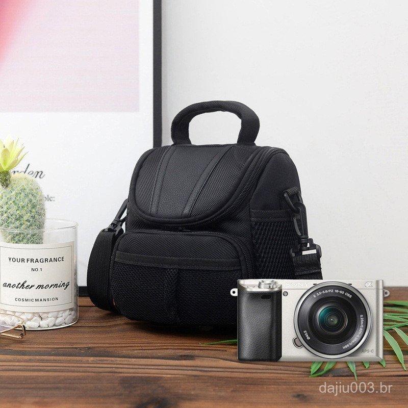 ⭐ ⭐ Adequado para bolsa de câmera DSLR sem espelho Canon Nikon D40, bolsa de câmera digital de ombro único, disponível p