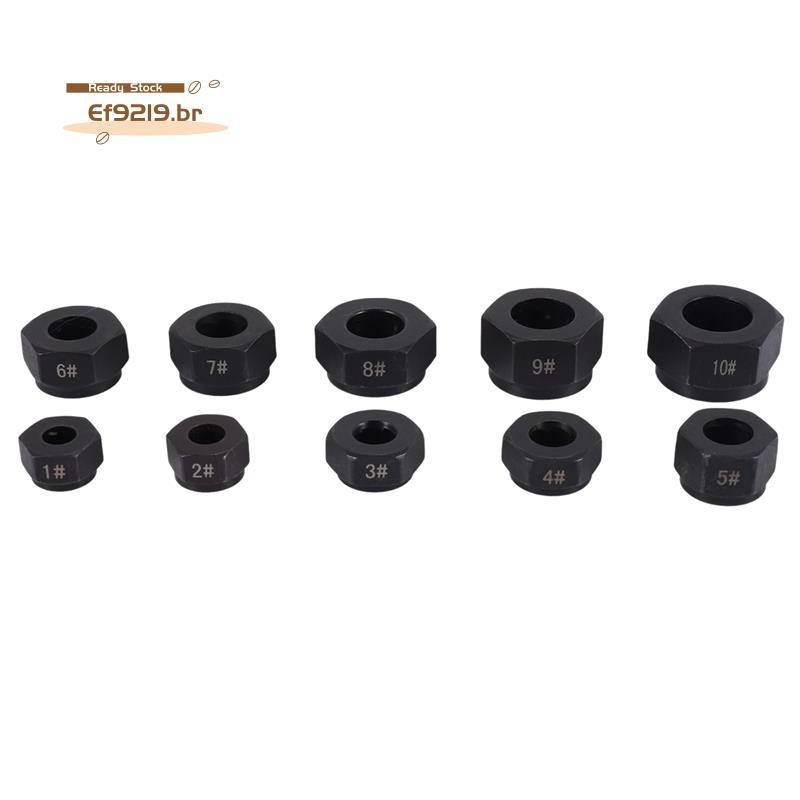 [Oferta Especial E] 10 Unidades Removedor De Parafuso De Porca Danificada Conjunto Extrator Métrico Kit De Remoção Quebr