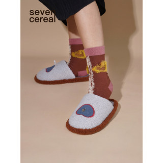 Sete Vales|Chinelos de algodão de pelúcia feminino inverno antiderrapante mudo casa sola macia lã de cordeiro casal chin