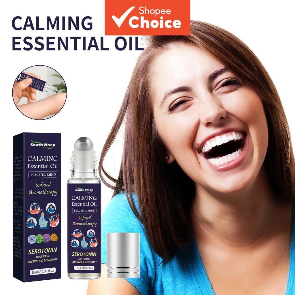 Bergamota & St. Bart's Roll-On Óleo Essencial, Aroma Relaxante para Sono Profundo e Alívio da Ansiedade, 10 ml,