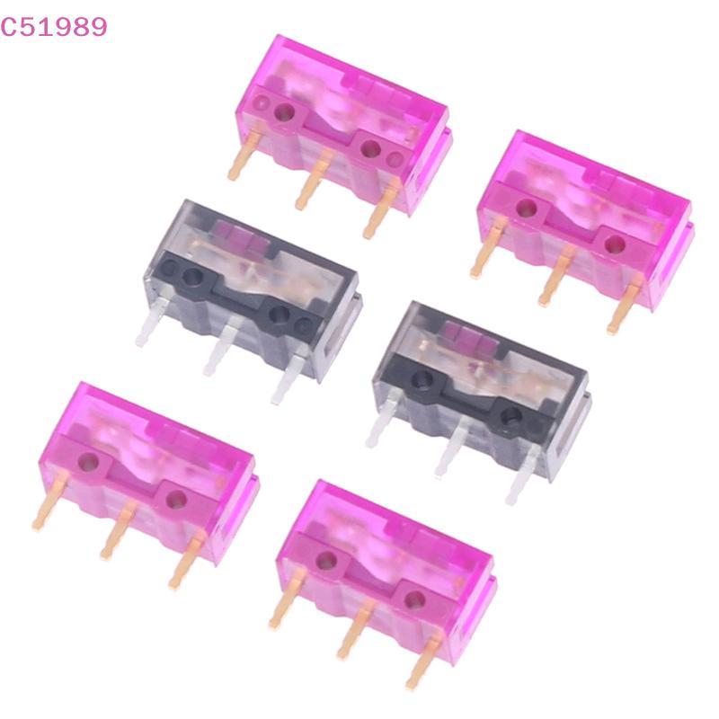 [kaan] 2 Peças Micro Interruptor De Mouse À Prova De Poeira 3 Pinos Contator Dourado 150 Milhões Cli Life 0.74/0.65N Bot