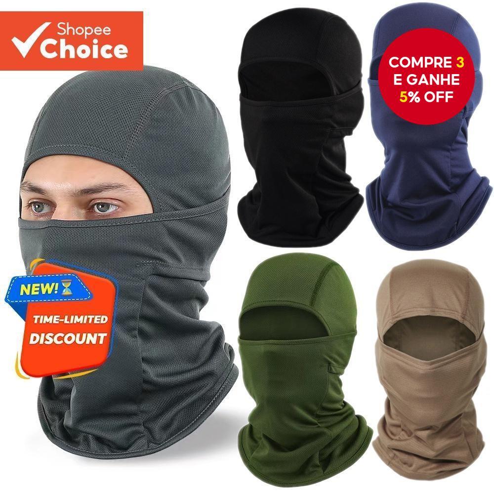 Máscara Balaclava Para Motocicleta – Capa Facial Completa Com Proteção Solar Ciclismo/Esportes Ao Ar Livre