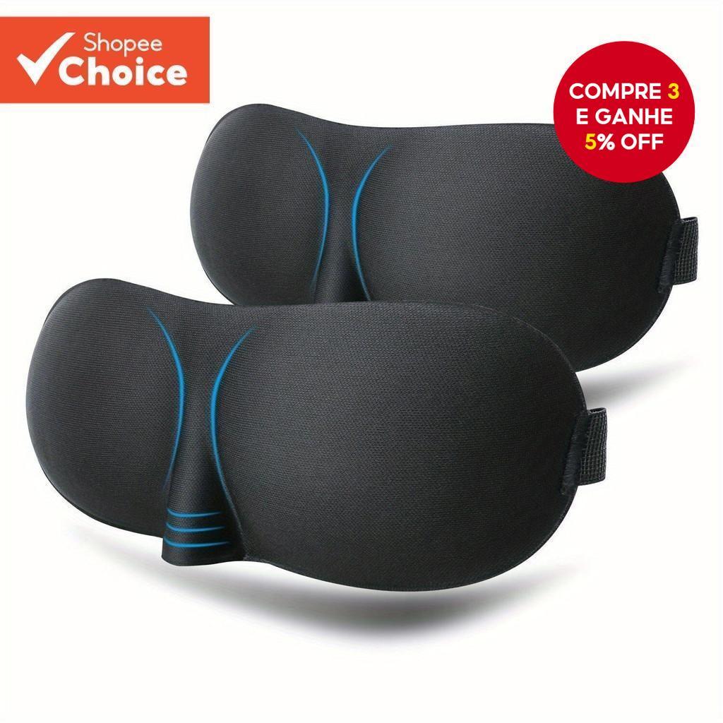 Máscara de Dormir 3D com Contorno Blackout