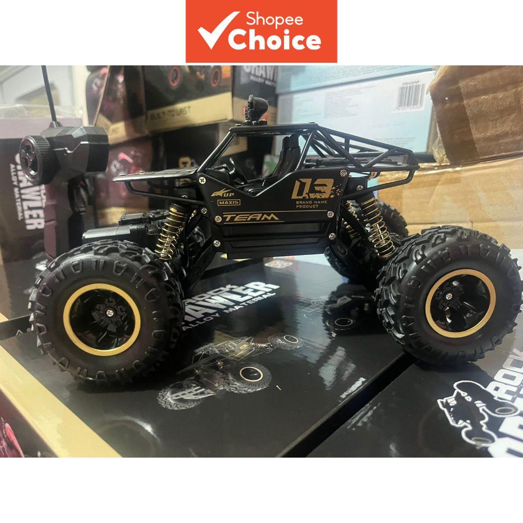 Caminhão Monstro RC de Rastreamento 4x4 em Metal 2.4GHz, para Escalada em Rochas e Off-Road, Brinquedo de Alta