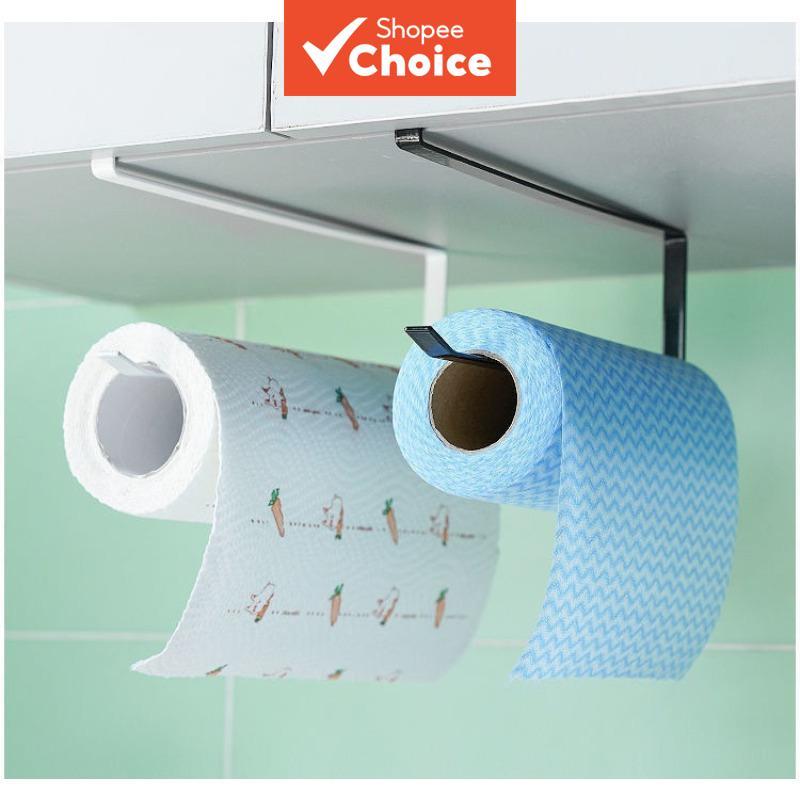 Suporte de Rolo de Papel Toalha, Prateleira para Banheiro, Armazenamento para Banheiro, Suporte de Parede para Cozinha,