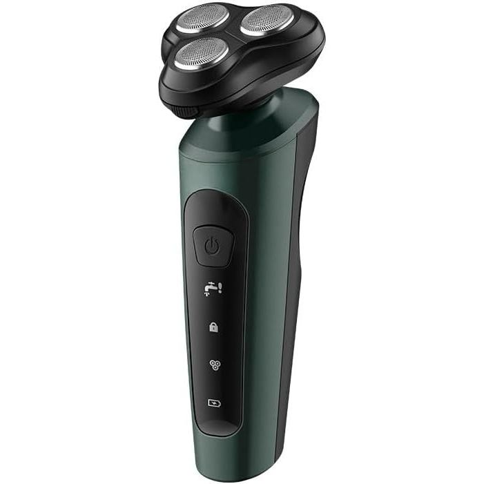 Barbeador Elétrico Voltgroom, Kit de Cuidados Masculinos Multifuncional 9D à Prova d'Água com Motor de Alta Potência (Ve