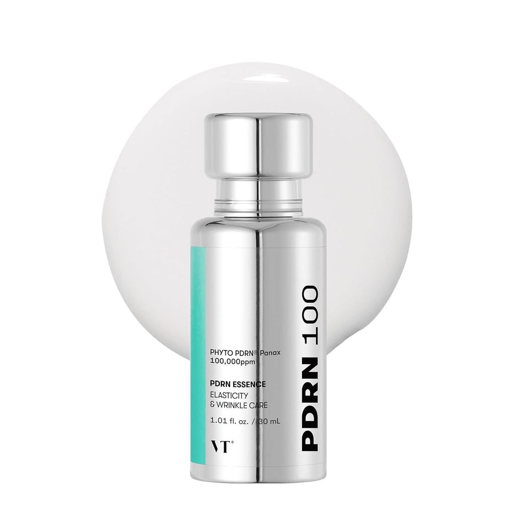 VT COETICS PDRN 100 Essence, Sérum Iluminador Intensivo, 100.000 ppm PDRN Vegano, Restauração e Preenchimento da Pele, H