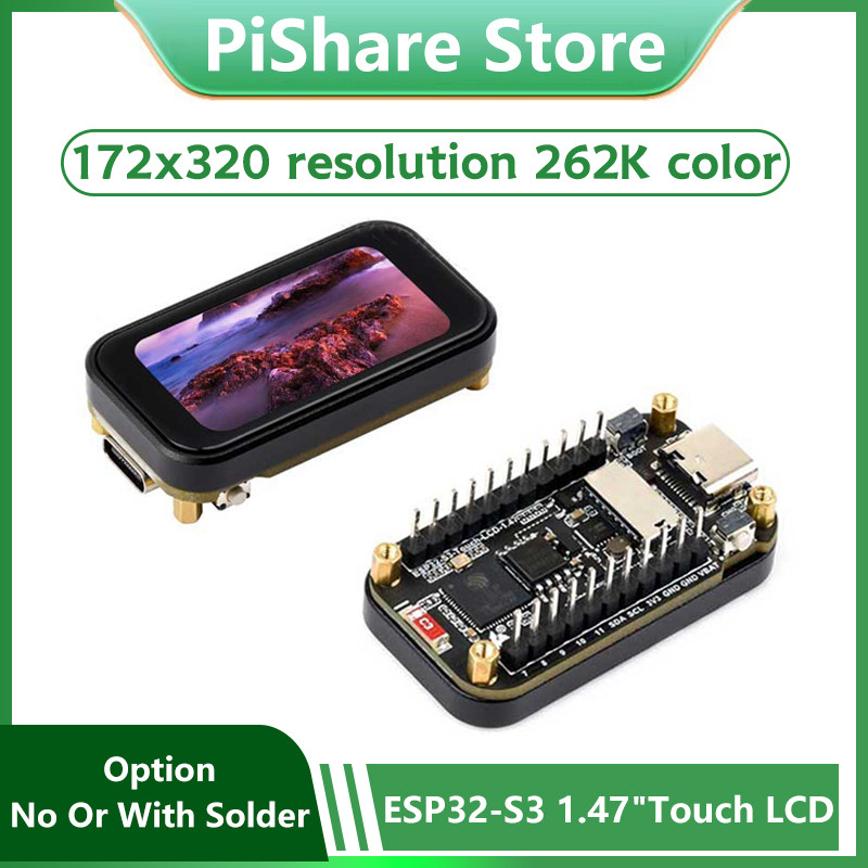 ESP32 S3 1.47 Polegadas 172320 Touch LCD Placa De Desenvolvimento Equipada Com Interface SD AXS5106L JD9853 Chip Princip